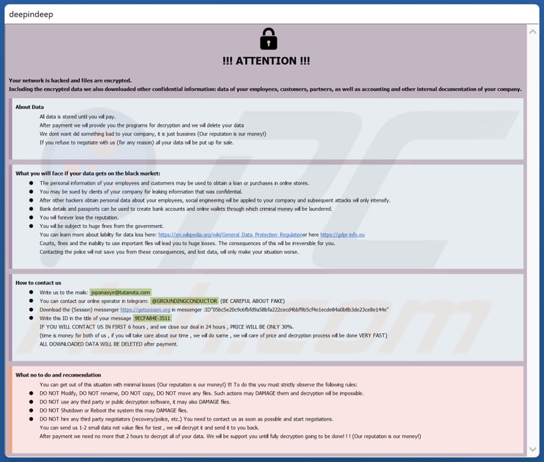 Ficheiro HTA do ransomware Jopanaxye (info.hta)