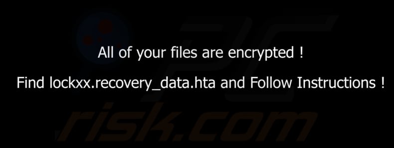 Fundo do ambiente de trabalho do ransomware Lockxx