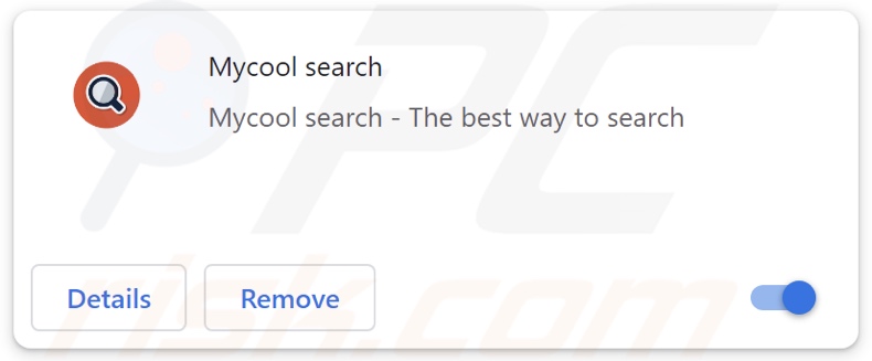 Sequestrador de navegador Mycool search