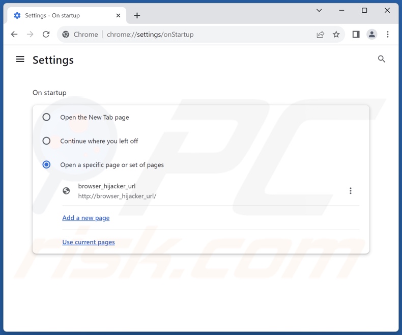 Alterar a página inicial do Google Chrome