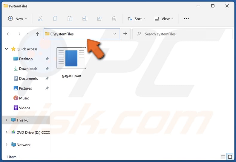 Activate Your McAfee Antivirus License elimine o ficheiro gagarin da pasta systemFiles