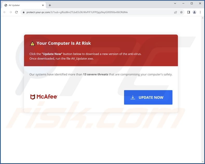 Promotor do Activate Your McAfee Antivirus License