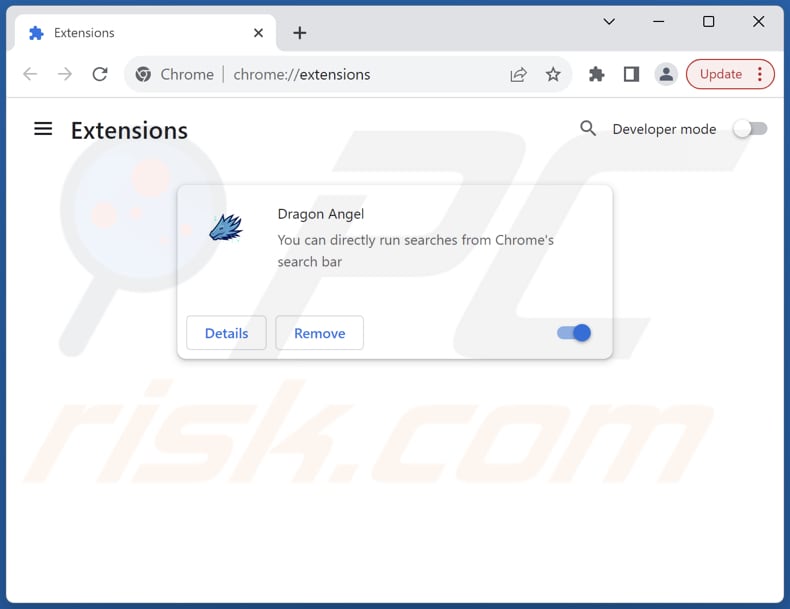 Remoção das extensões do Google Chrome relacionadas com dragonboss.solutions