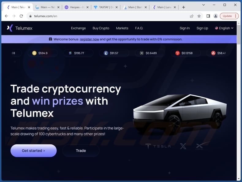 Fraude Fake Crypto Exchange Platform