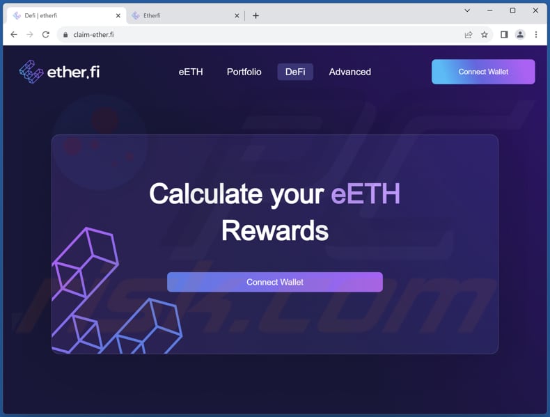 Fraude falsa de ether.fi