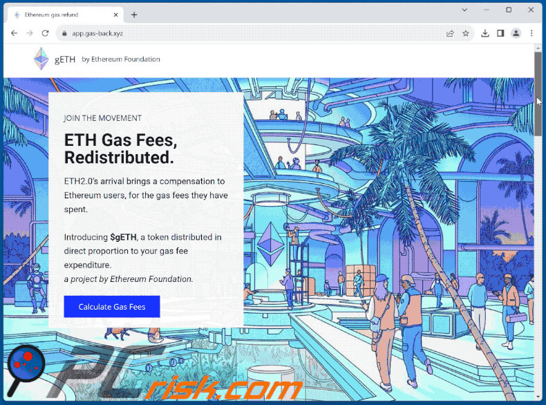 Aparecimento de um esquema de Token $gETH