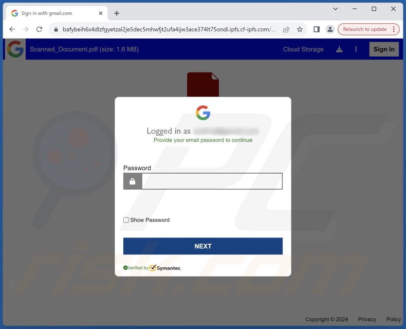 Salary Increase e-mail fraudulento promovido site de phishing