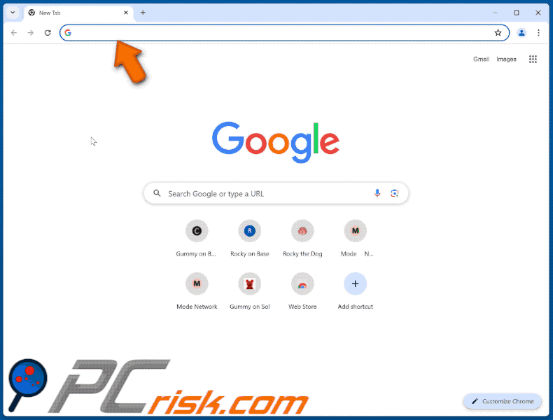 $GUMMY airdrop scam website appearance