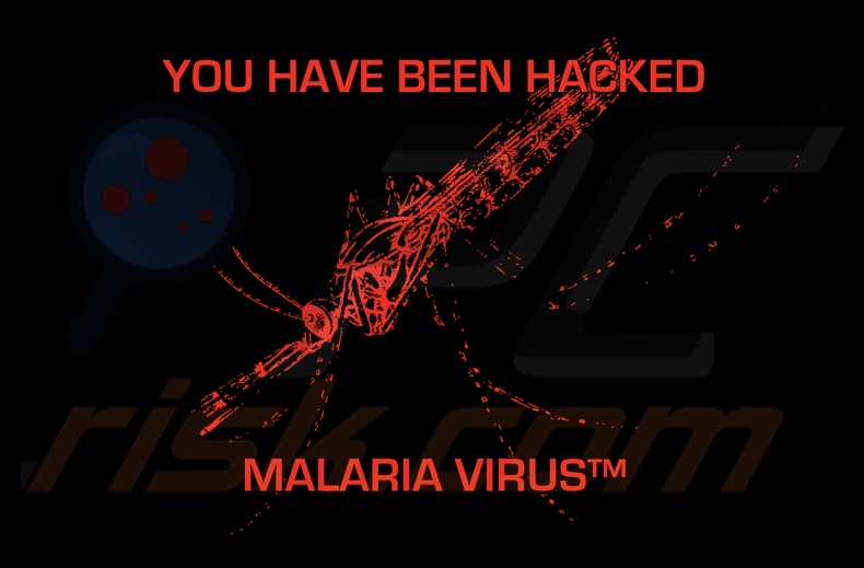 MALARIA VIRUS ransomware papel de parede