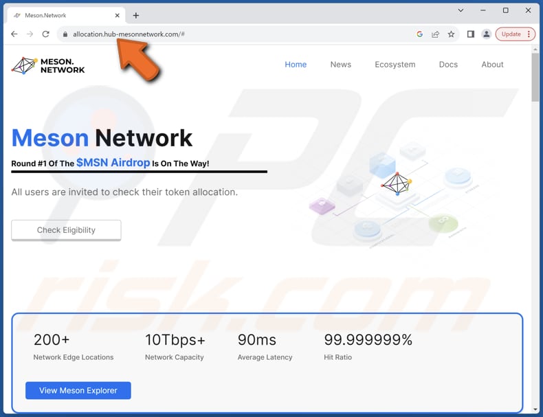 Meson ($MSN) Airdrop Claim fraude