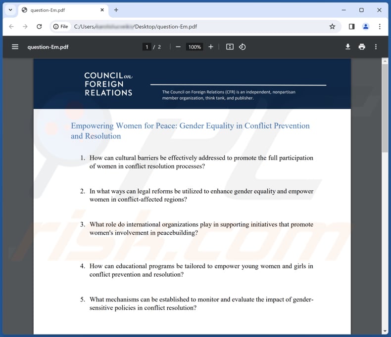 NICECURL Documento PDF isco de backdoor descarregado durante a injeção de malware