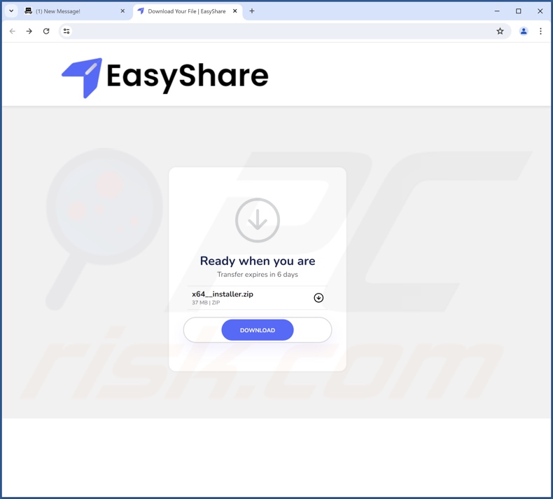 Sítio Web utilizado para promover o TruoApp PUA