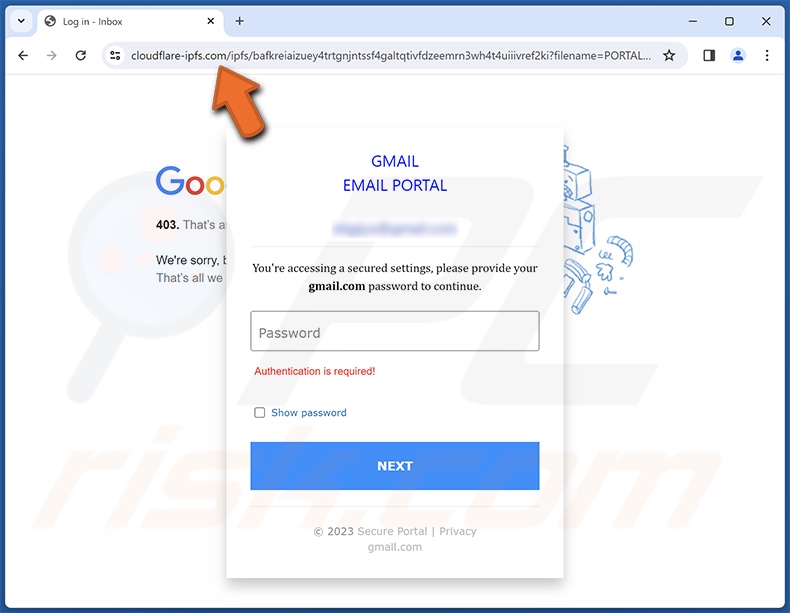 Virus Activities Were Detected e-mail fraudulento promovido site de phishing