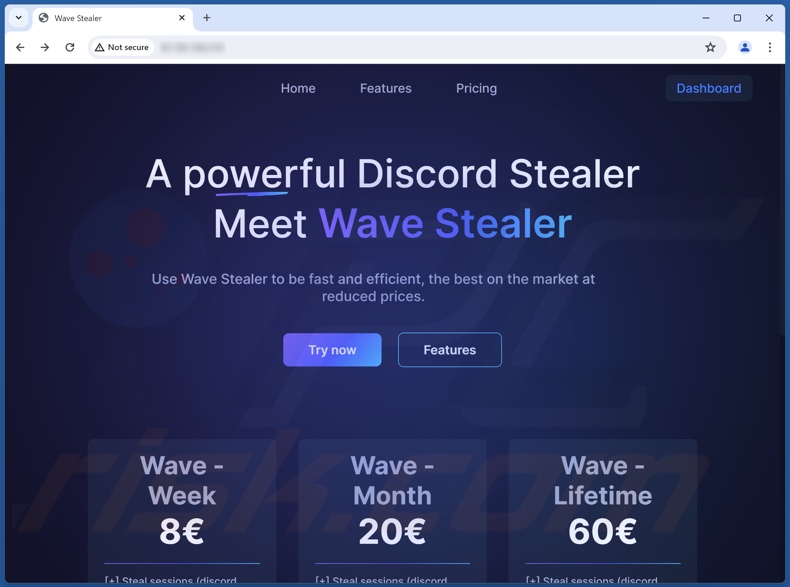 Malware WaveStealer promovido online