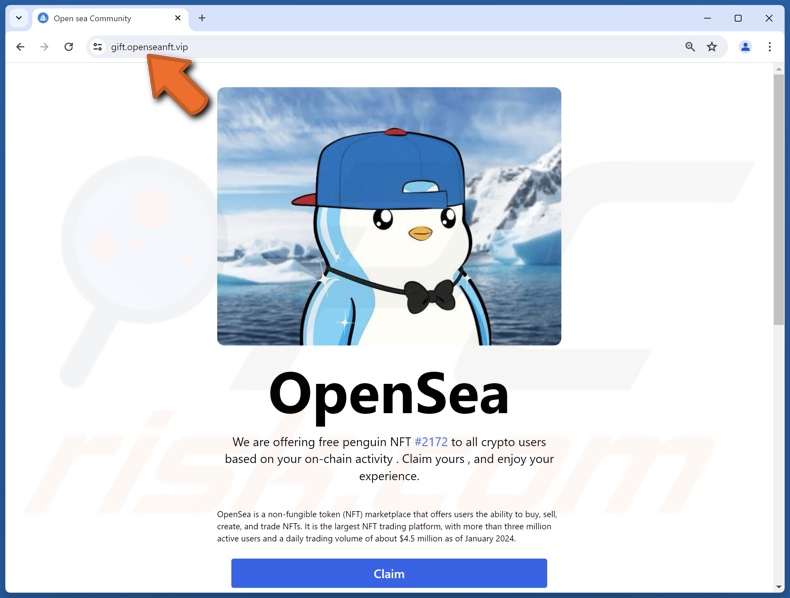 Free Penguin NFT fraude