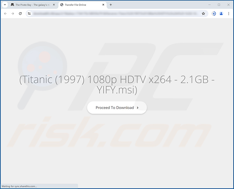 Website spreading SeekFast browser hijacker