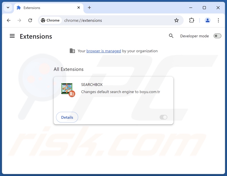 Remoção das extensões do Google Chrome relacionadas com o findflarex.com