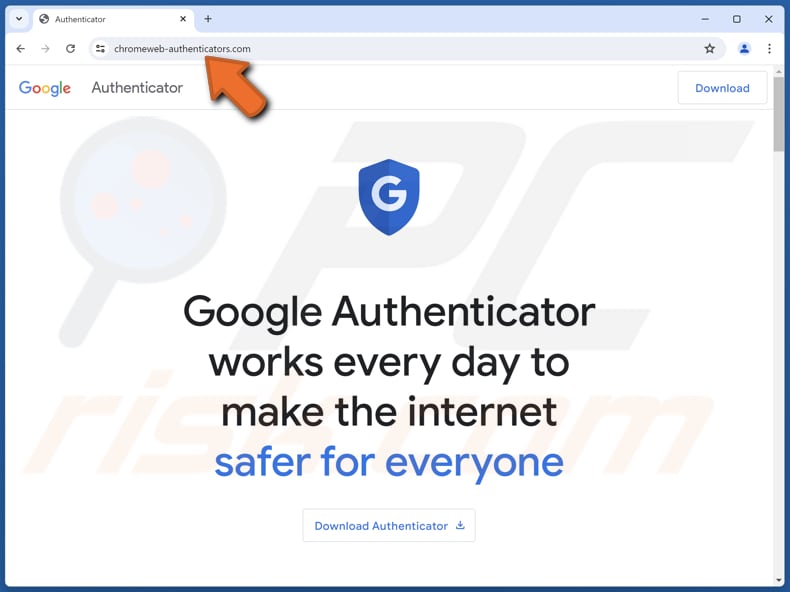 Página de distribuição do malware DeerStealer