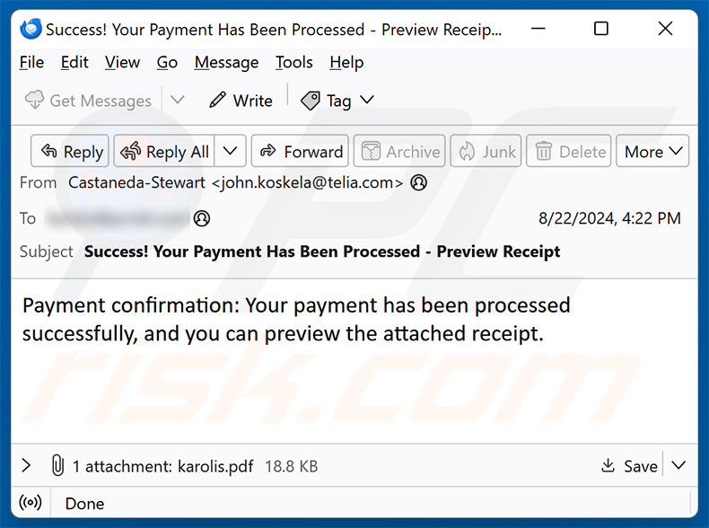 Payment Confirmation email fraude (2024-08-27)