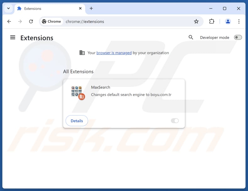 Remoção das extensões do Google Chrome relacionadas com o findflarex.com