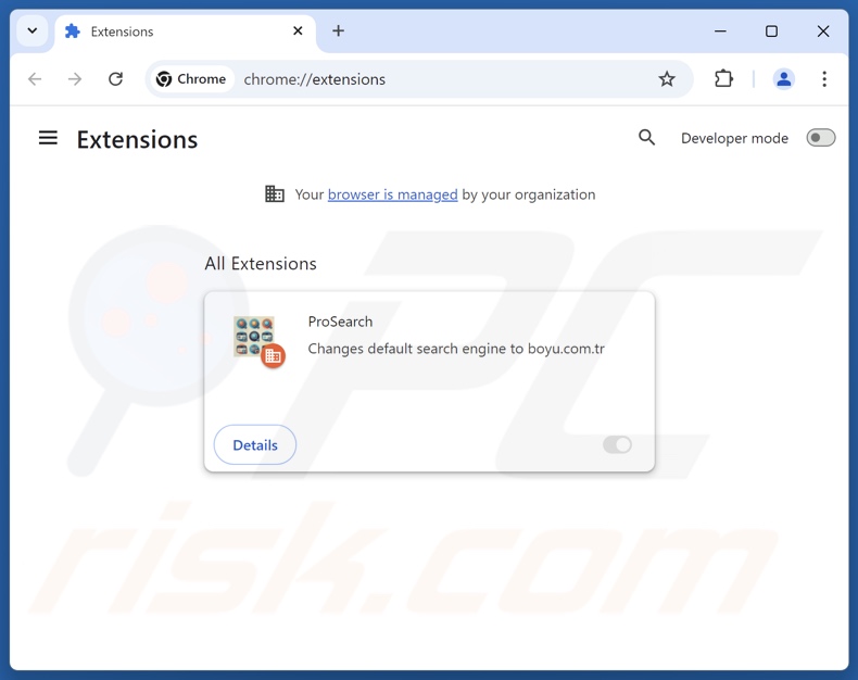 Remoção das extensões do Google Chrome relacionadas com o findflarex.com