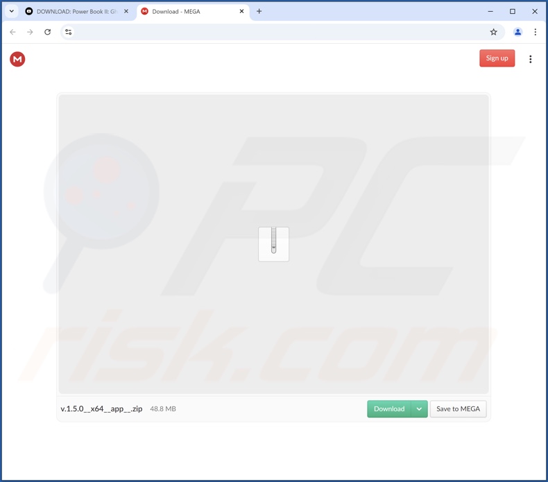 Site fraudulento usado para promover o KcozApp PUA