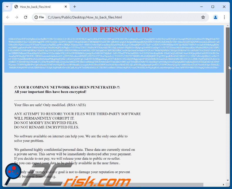 Luck (MedusaLocker) ransomware nota de resgate (How_to_back_files.html) GIF