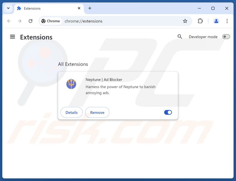 Remoção dos anúncios do Neptune | Ad Blocker do Google Chrome 2