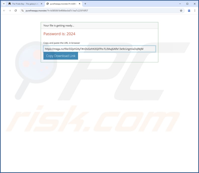 Niwp App aplicação indesejada que promove um sítio web