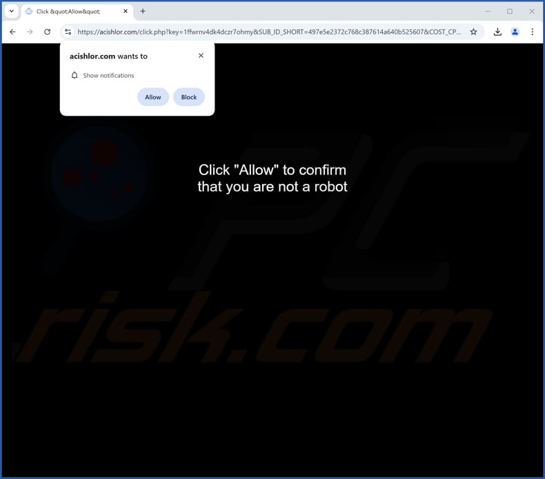 acishlor[.]com anúncios