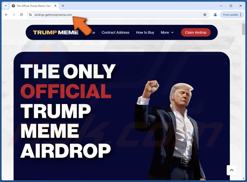 $TRUMP Airdrop fraude