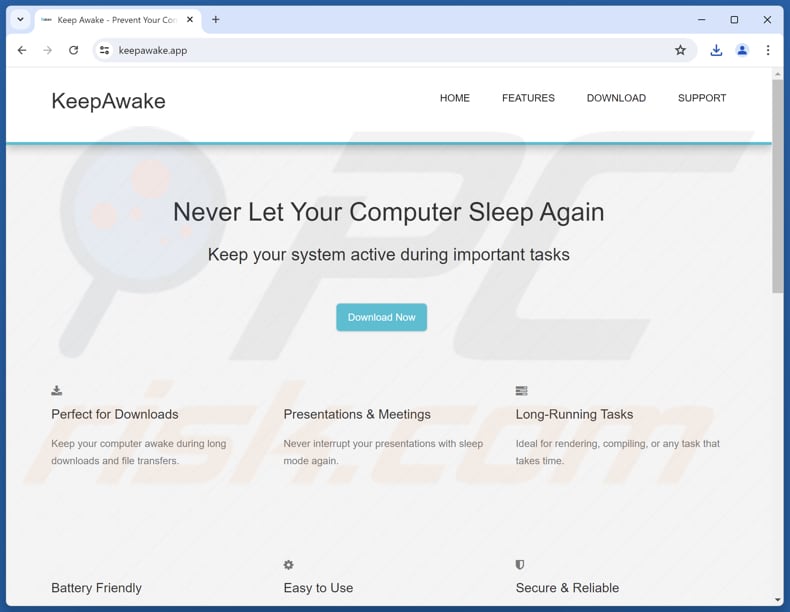 Keep Awake Promotor de aplicações indesejadas