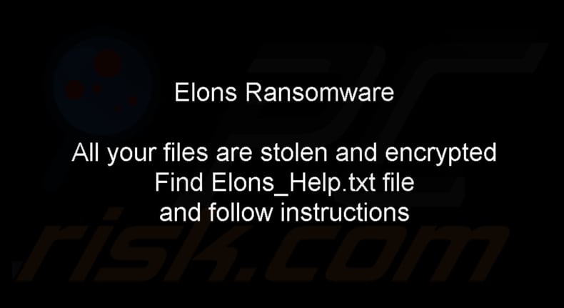 Elons ransomware papel de parede