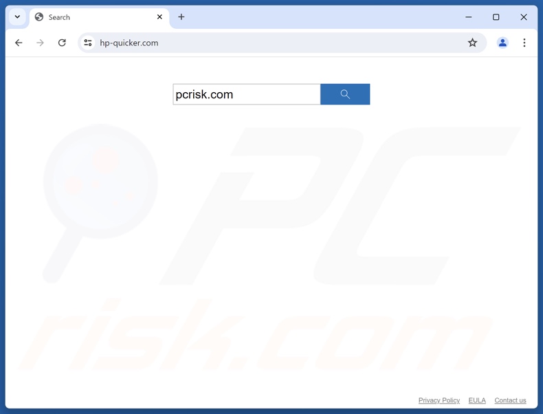 hp-quicker.com motor de busca falso