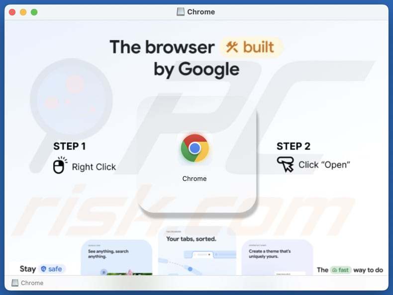 Odyssey stealer instalador falso do chrome utilizado para injeção
