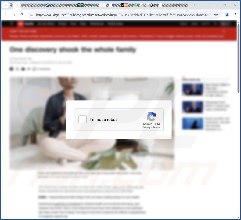 premiumnetwork.co[.]in pop-up redireccionamentos