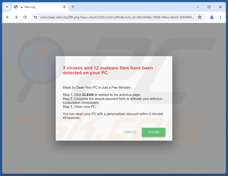 Viruses And Malware Files Have Been Detected fraude