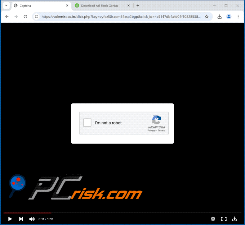 volemist.co[.]in aparência do sítio web (GIF)
