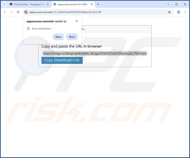 Site usado para promover a PUA Heizer Kroop Sortic