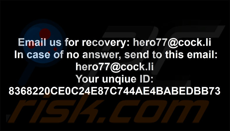 Hero ransomware papel de parede