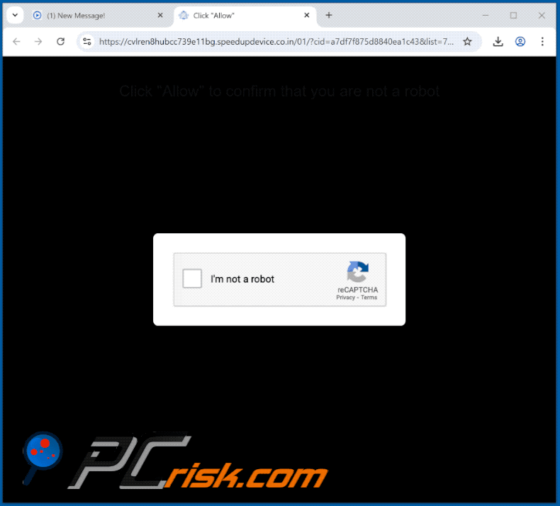 speedupdevice.co[.]in sítio Web aparência (GIF)