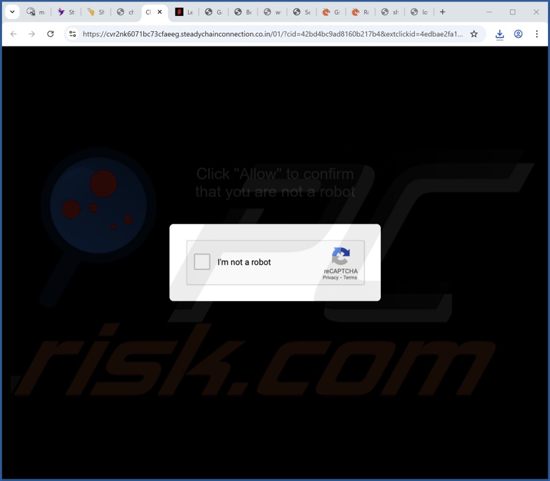 steadychainconnection.co[.]in pop-up redireccionamentos