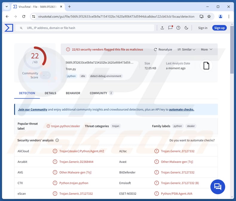 Triton RAT malware