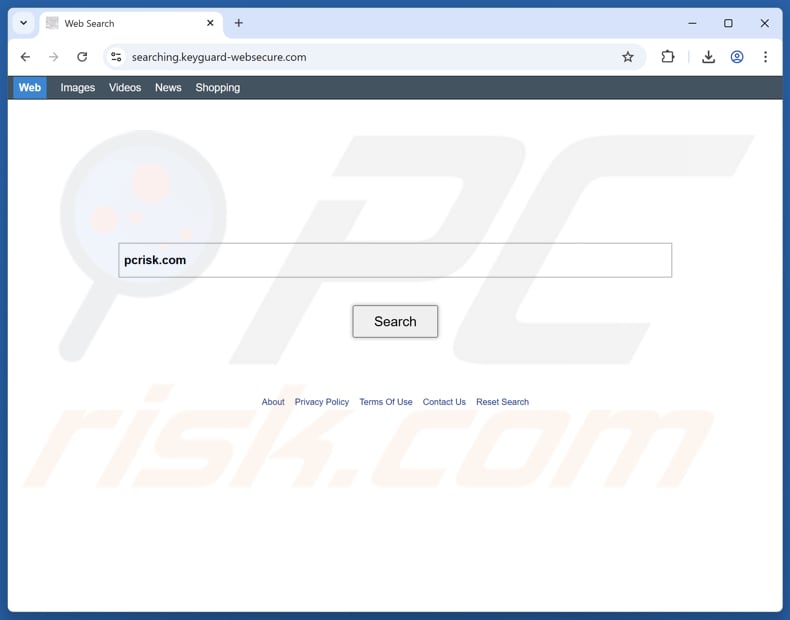 sequestrador de navegador keyguard-websecure.com