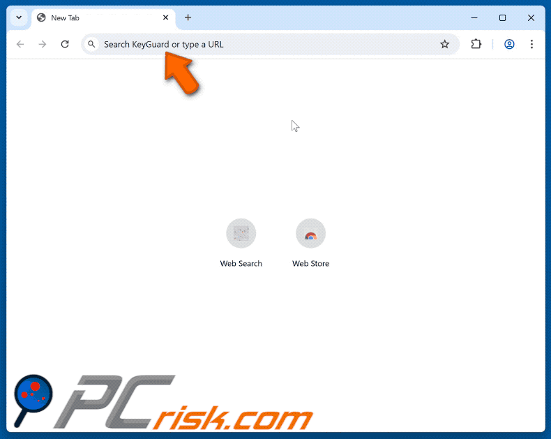 Keyguard-websecure.com redireciona para bing.com através de searchsrk.com