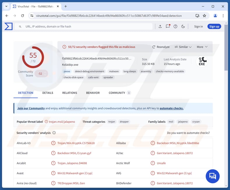 Malware PureRAT