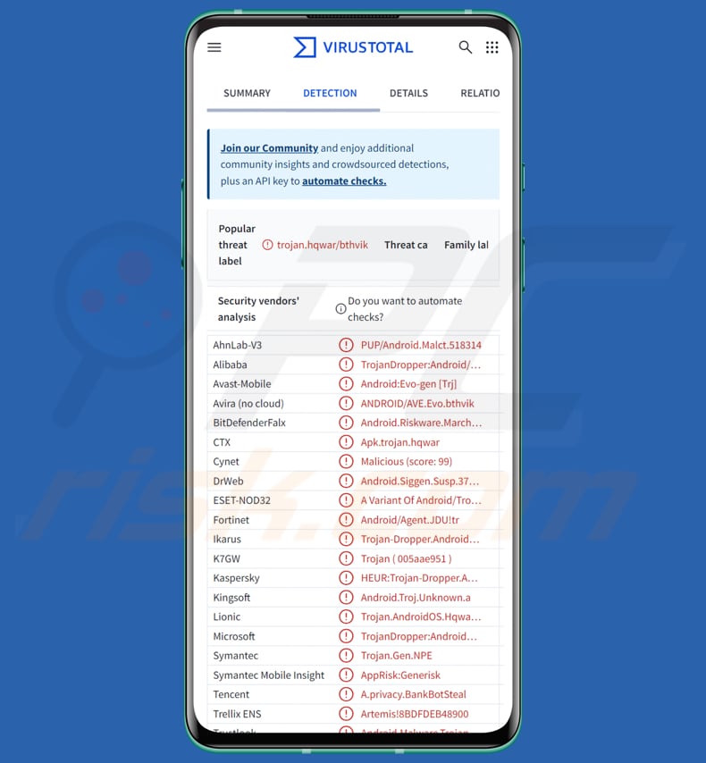 Malware DoubleTrouble para Android