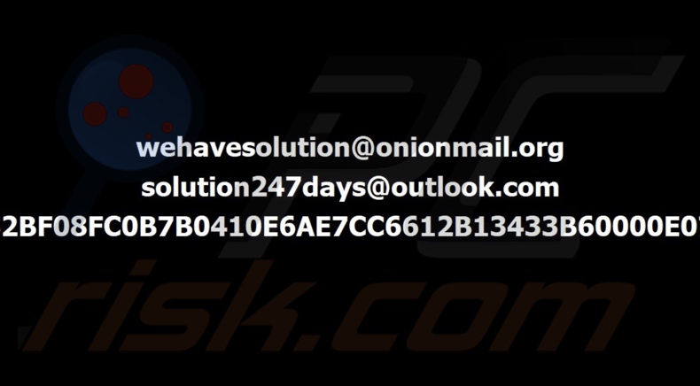 Papel de parede do ransomware SolutionWeHave