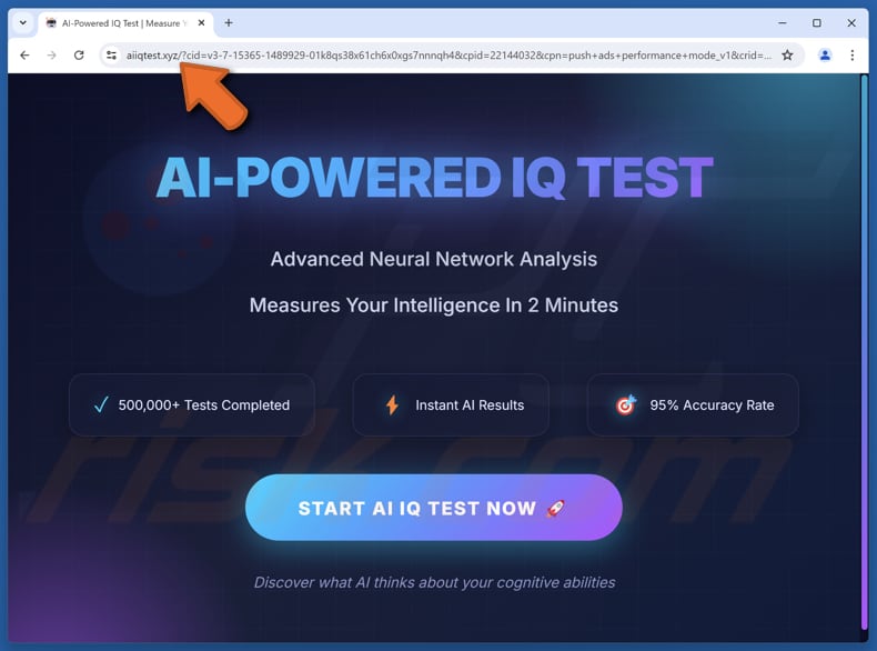 AI-POWERED IQ TEST Golpe