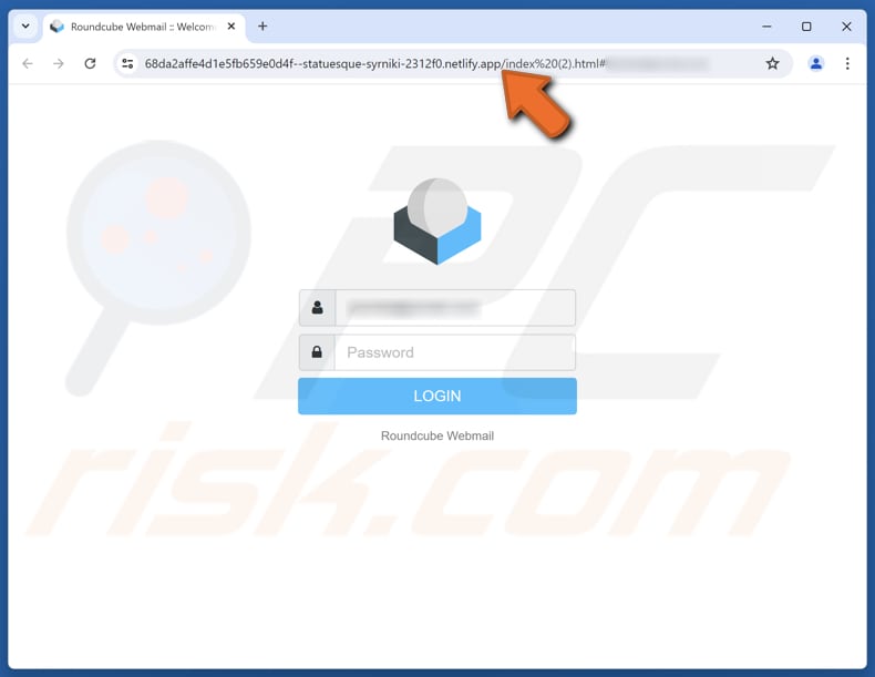 Mandatory System Upgrade Página de phishing de e-mail fraudulento